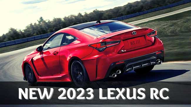 2023 Lexus RC & RC F Updated